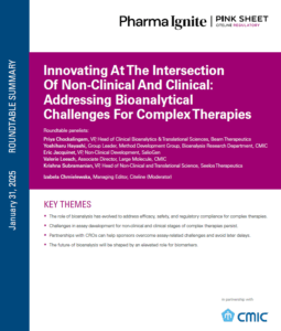 Innovating At The Intersection Of Non-Clinical And Clinical: Addressing Bioanalytical Challenges For Complex Therapies