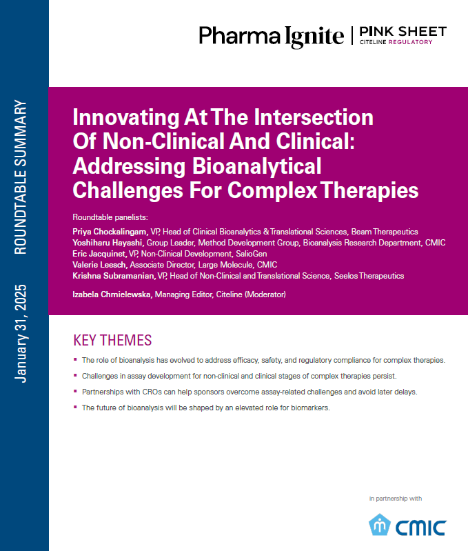 Innovating At The Intersection Of Non-Clinical And Clinical: Addressing Bioanalytical Challenges For Complex Therapies